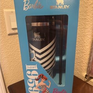 Stanley 1959 Barbie Blue and Black Tumbler with Straw